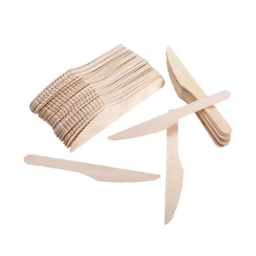 200 X Disposable Wooden Cutlery Bulk Bamboo Party 160mm - Spoons/Knives/Forks