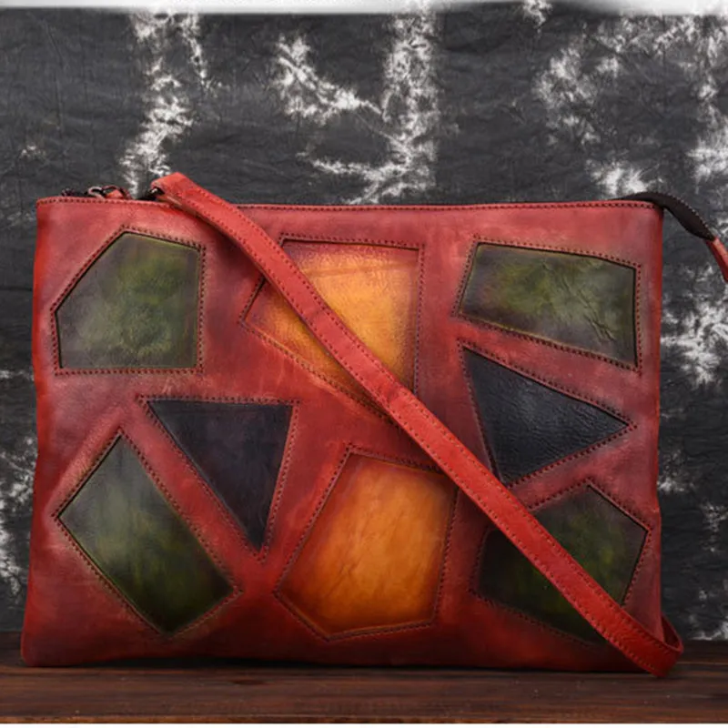 BAOERSEN  Genuine Leather Women's Cross-body Shoulder Bag