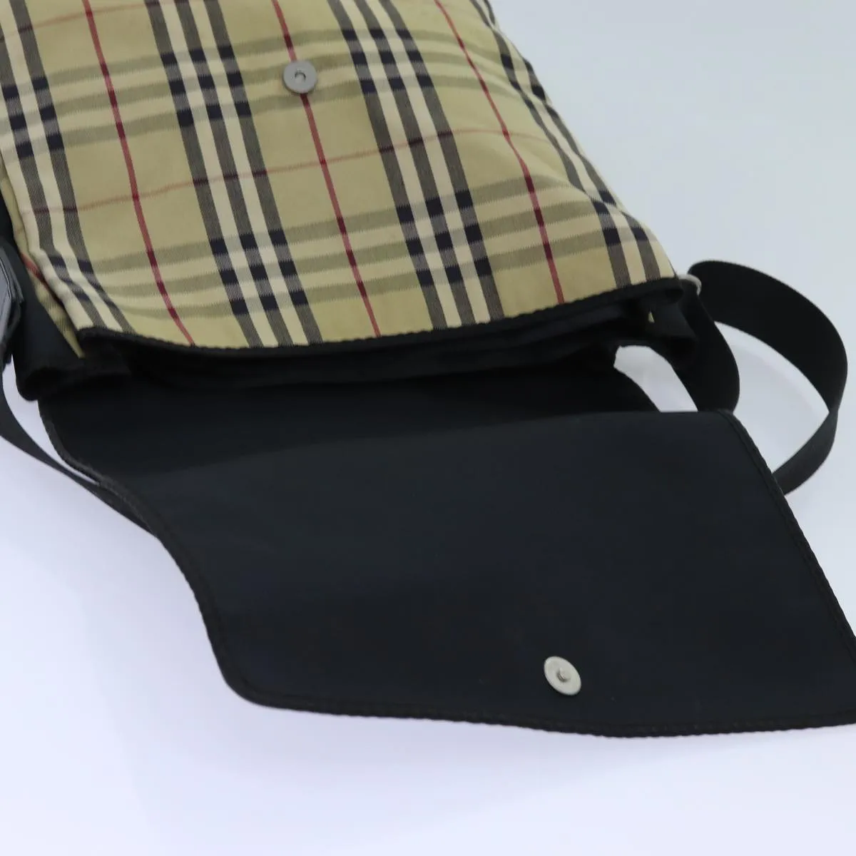 BURBERRY Nova Check Shoulder Bag Canvas Beige  ac2923