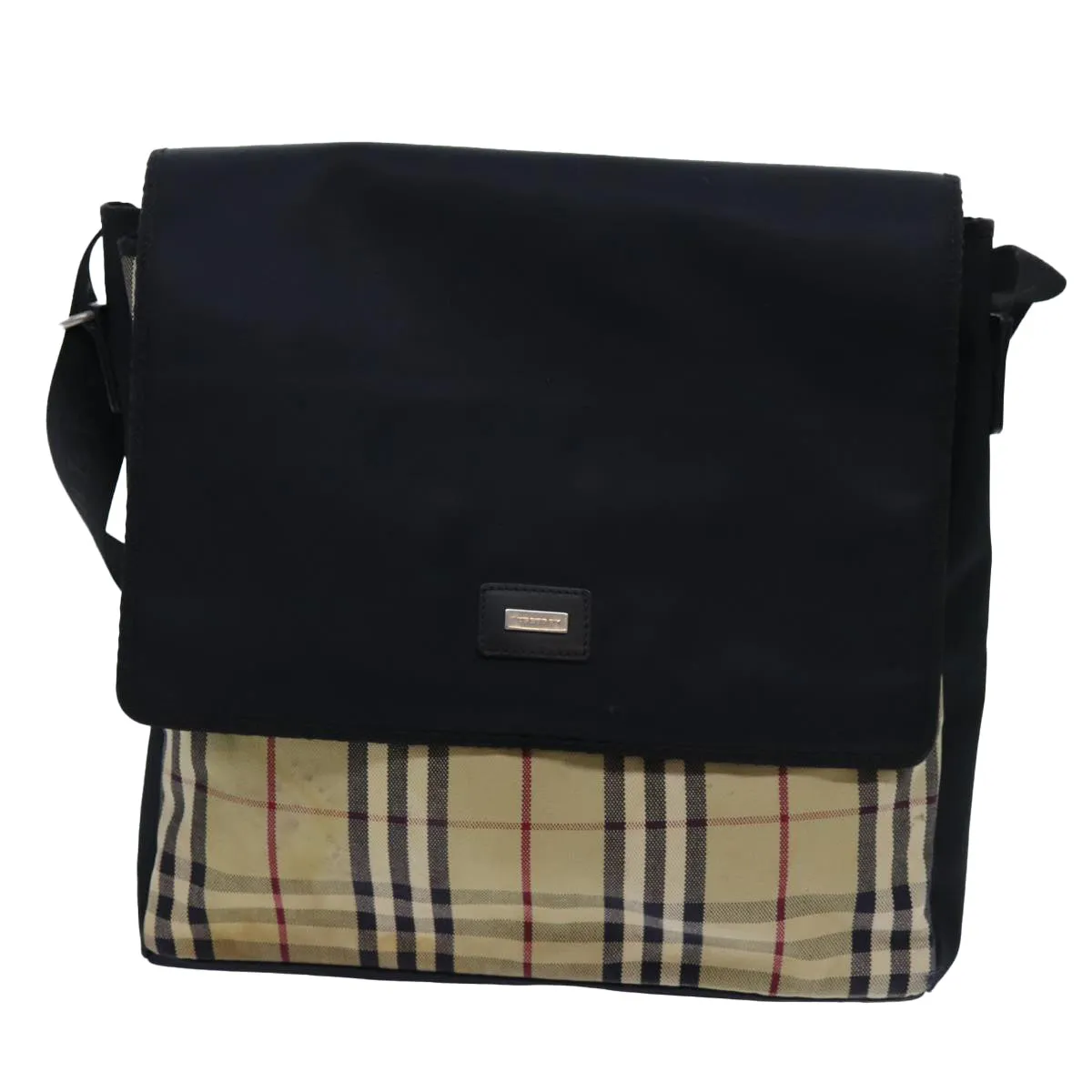 BURBERRY Nova Check Shoulder Bag Canvas Beige  ac2923
