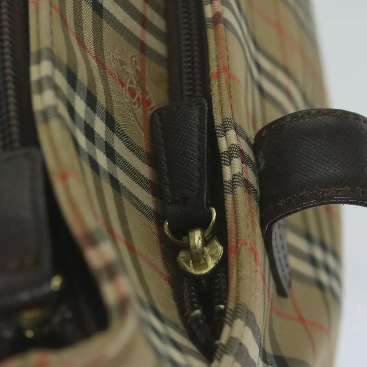 BURBERRY Nova Check Tote Bag Canvas Beige  66489