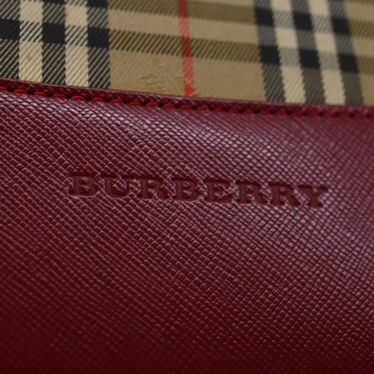 BURBERRY Nova Check Tote Bag Canvas Beige  ep3587