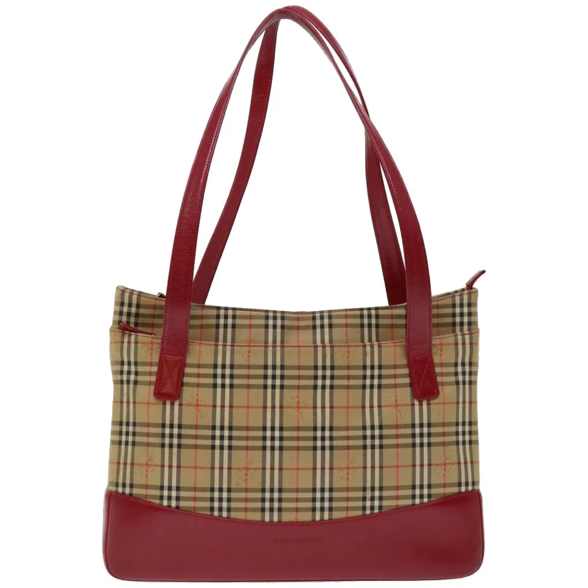 BURBERRY Nova Check Tote Bag Canvas Beige  ep3587
