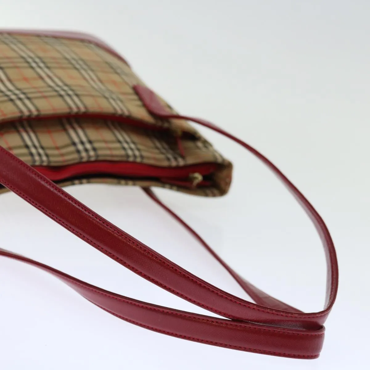 BURBERRY Nova Check Tote Bag Canvas Beige  ep3587