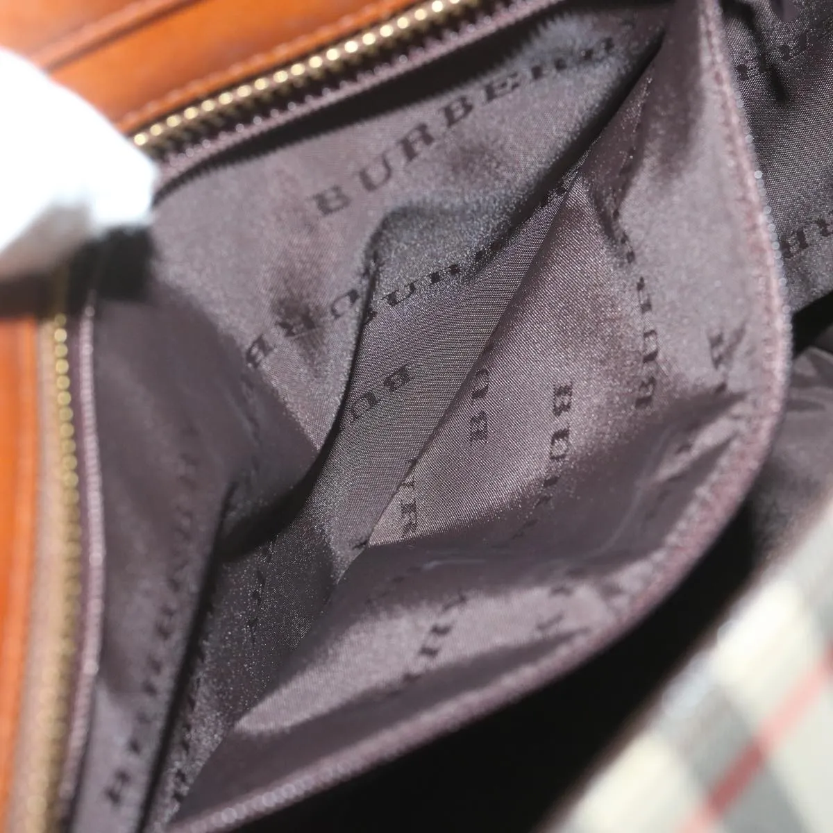 BURBERRY Nova Check Tote Bag Nylon Beige  bs10478