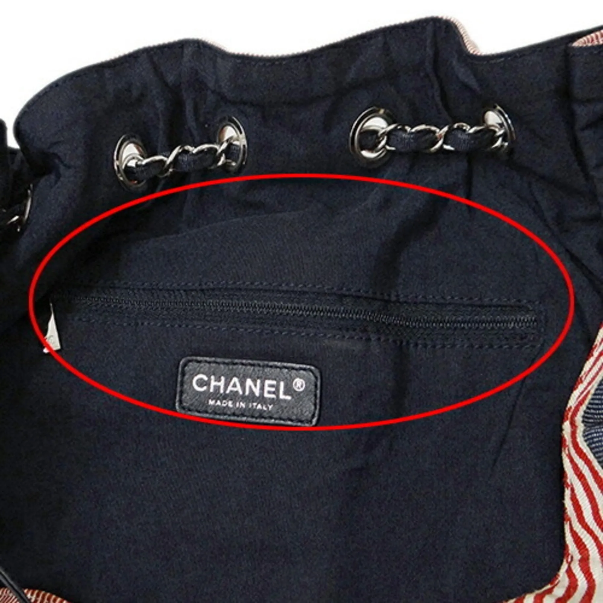 CHANEL Bag Women's Tote Shoulder Chain Cococabus GM Blue Red