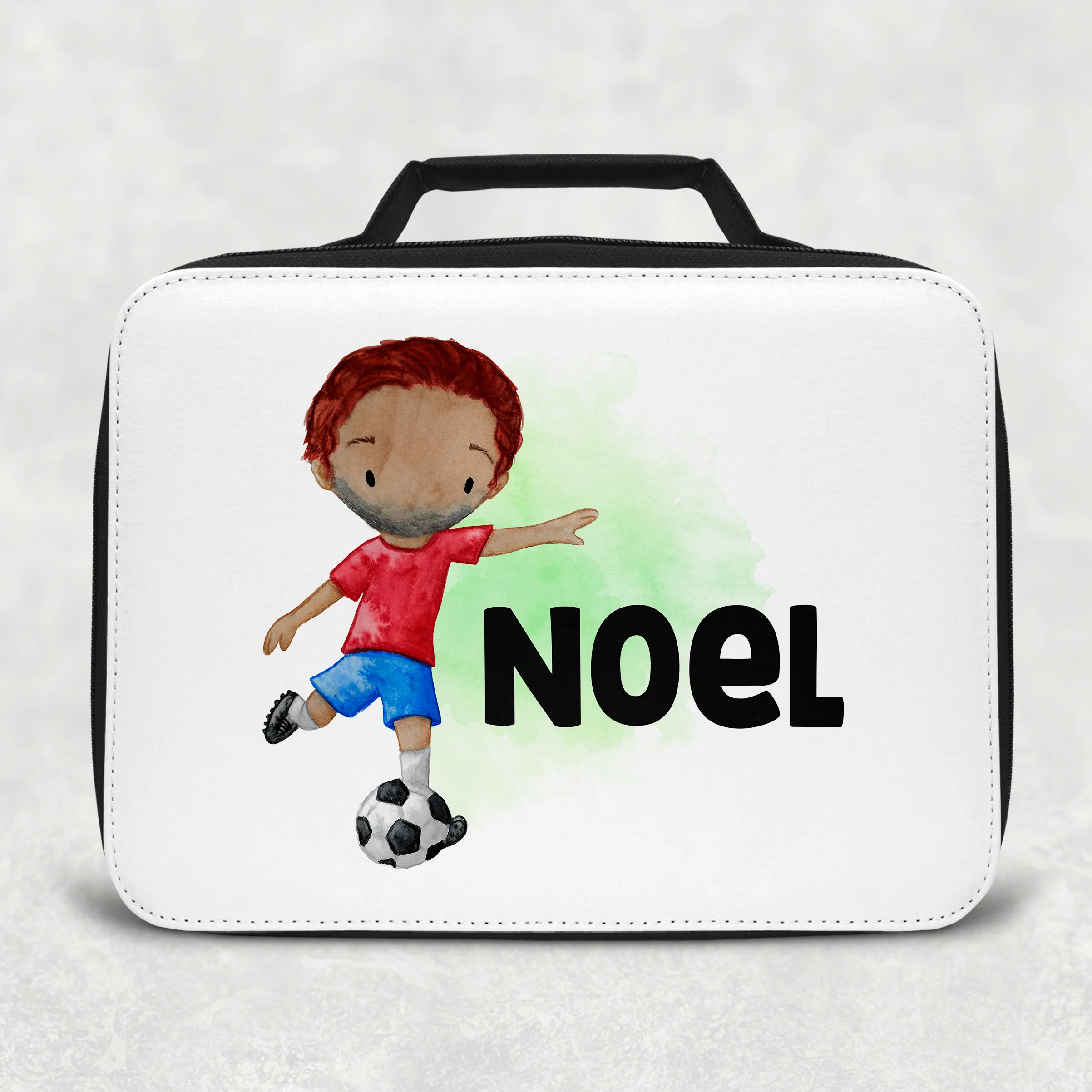Football Personalised Insulated Lunch Bag