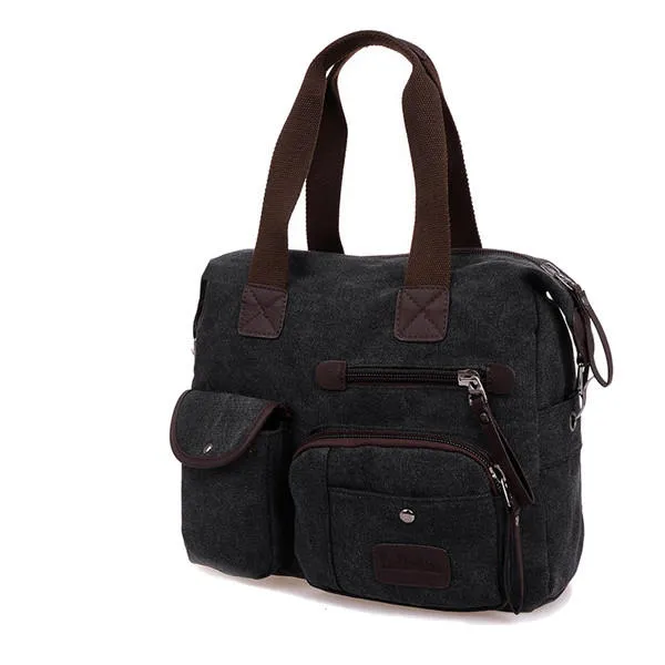 Men Women Vintage Canvas Bag Shoulder Messenger Handbag