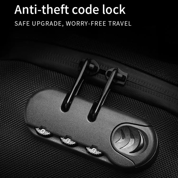 Ozuko 9270 Men Outdoor Anti-Theft Chest Bag Multifunctional Waterproof Messenger Bag with External USB Charging Port(Dark Blue)