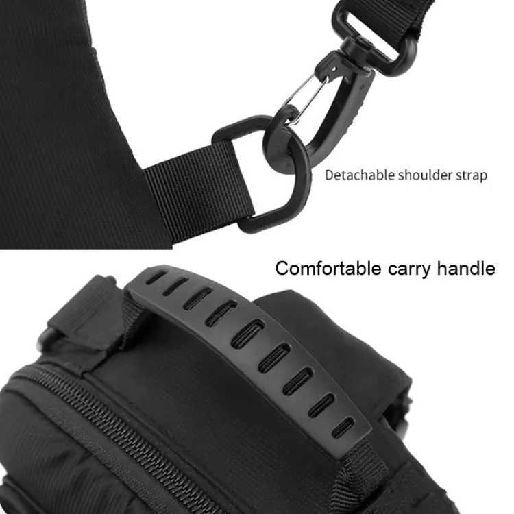 WEPOWER Men Chest Bag Outdoor Shoulder Messengers Bag With USB Charging Port Sports Small Bag(Grey)