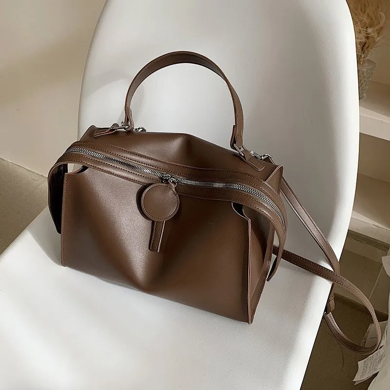 Women's Leisure Soft Vegan Leather Shoulder Bags